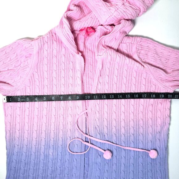 Sugar Thrillz x Dolls Kill Sweater Set 2X Pink Purple Ombre Cable Knit Y2K Fairy - Picture 8 of 14